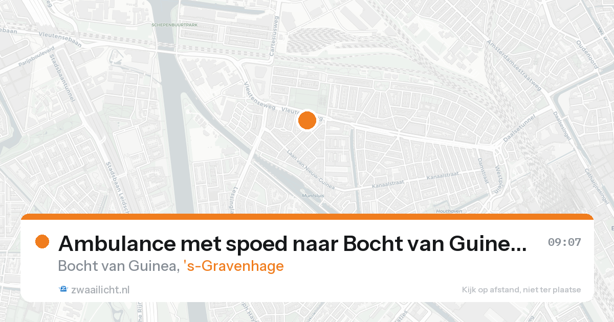 Ambulance met spoed naar Bocht van Guinea in 's-Gravenhage — 31 jan 2026