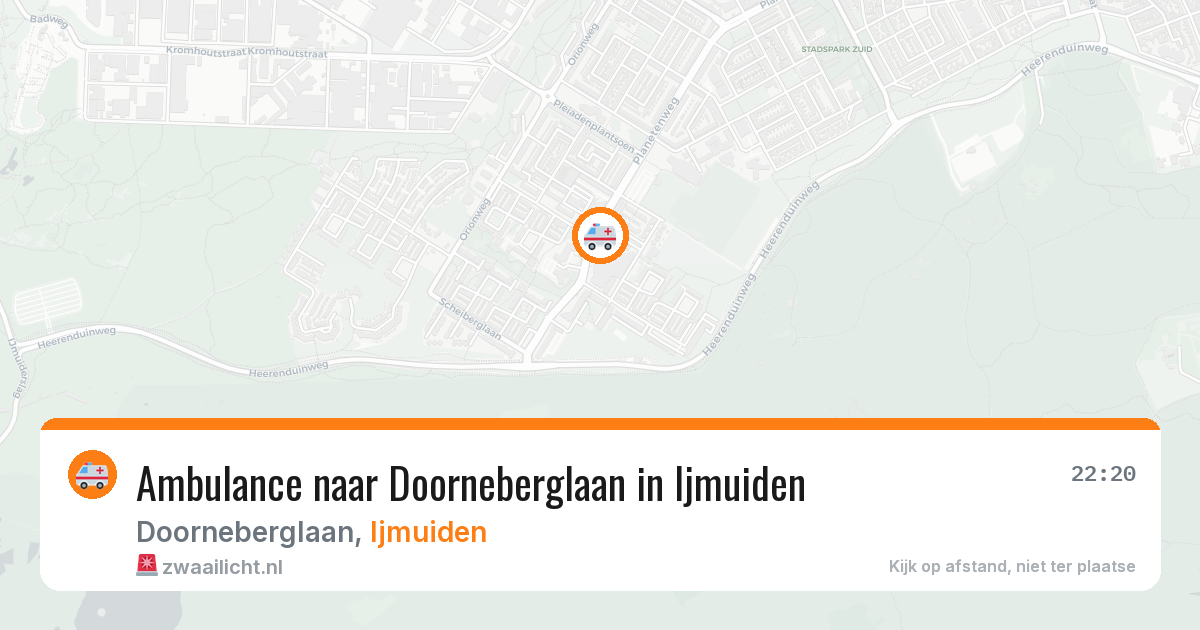 Ambulance naar Doorneberglaan in Ijmuiden — 2 jun 2026