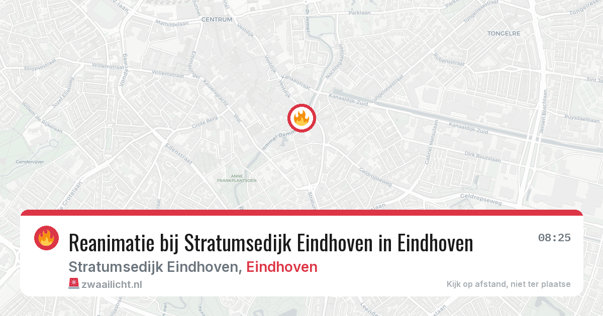 Reanimatie bij Stratumsedijk Eindhoven in Eindhoven — 26 jun 2026