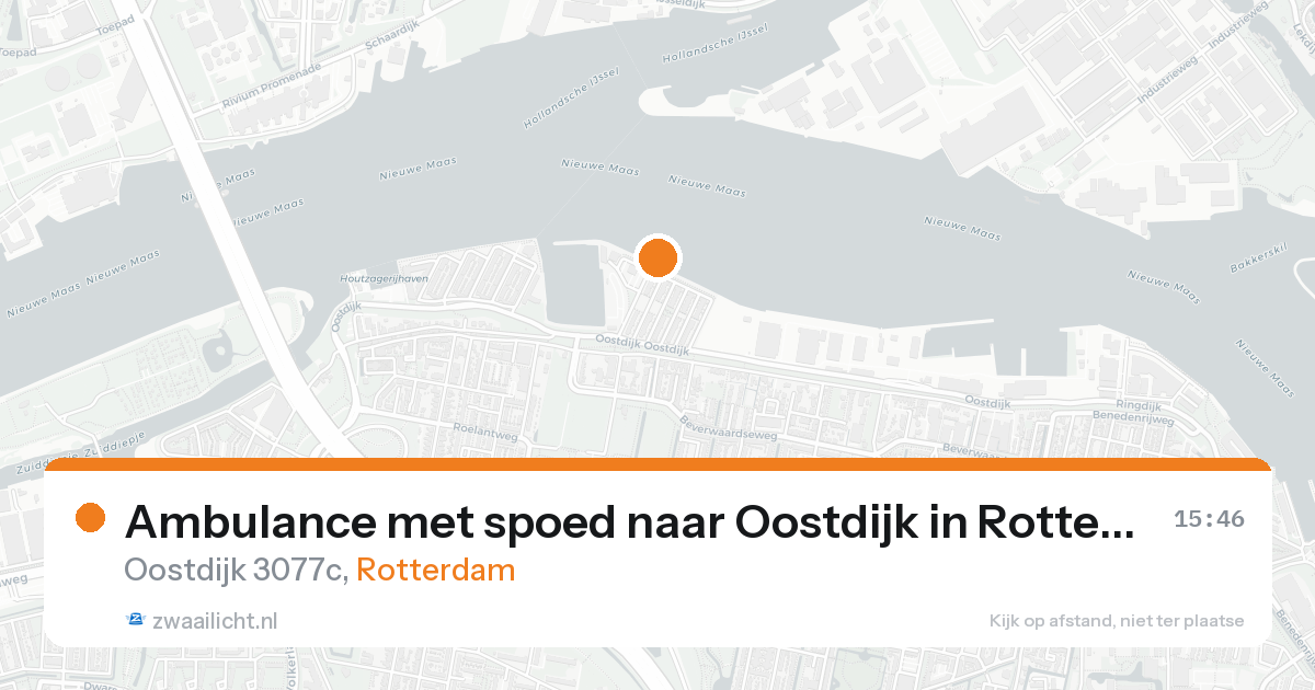 Ambulance met spoed naar Oostdijk in Rotterdam — 30 jun 2026