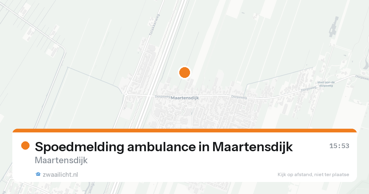 Spoedmelding ambulance in Maartensdijk — 30 jan 2026