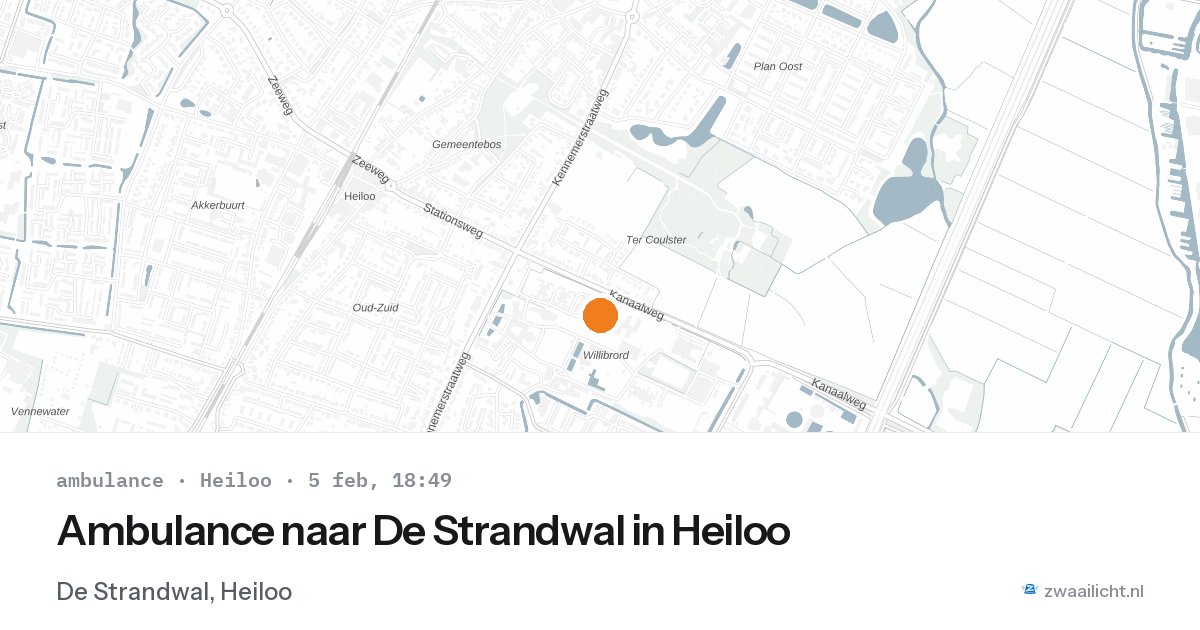 Ambulance naar De Strandwal in Heiloo — 5 feb 2026