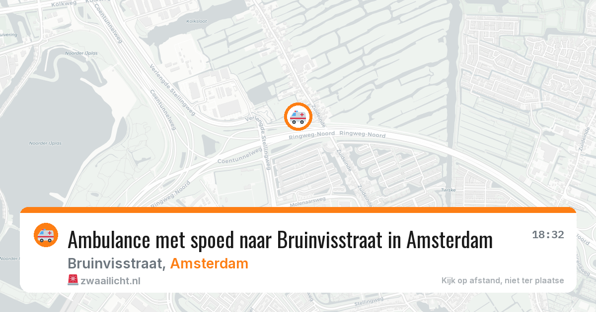 Ambulance met spoed naar Bruinvisstraat in Amsterdam — 13 apr 2026