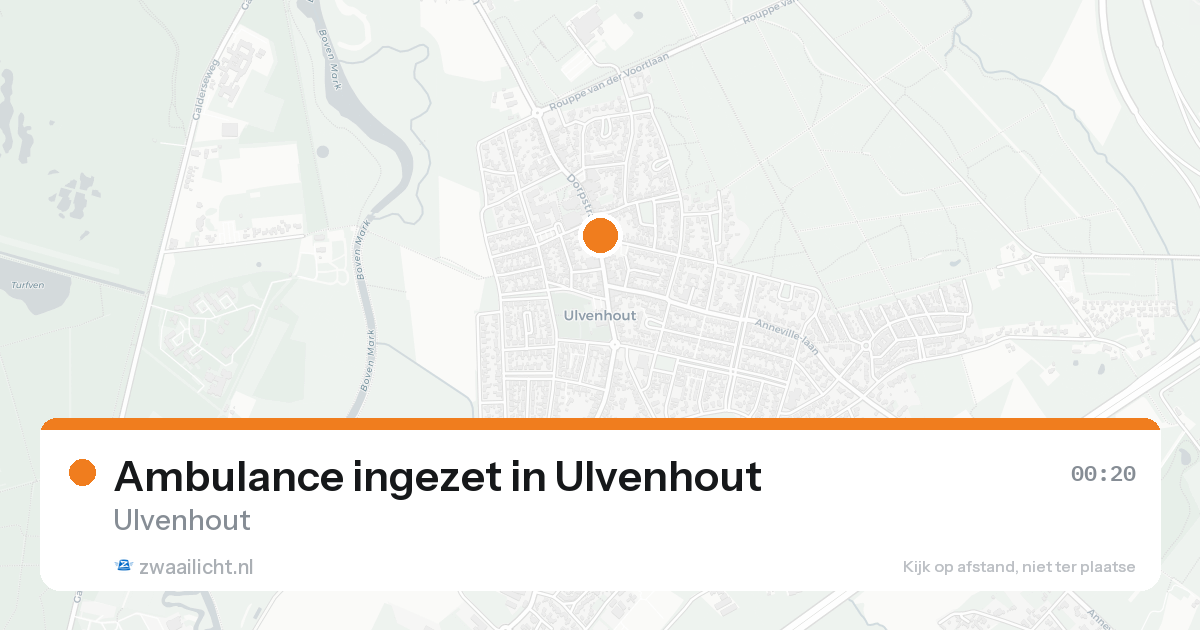 Ambulance ingezet in Ulvenhout — 7 feb 2026