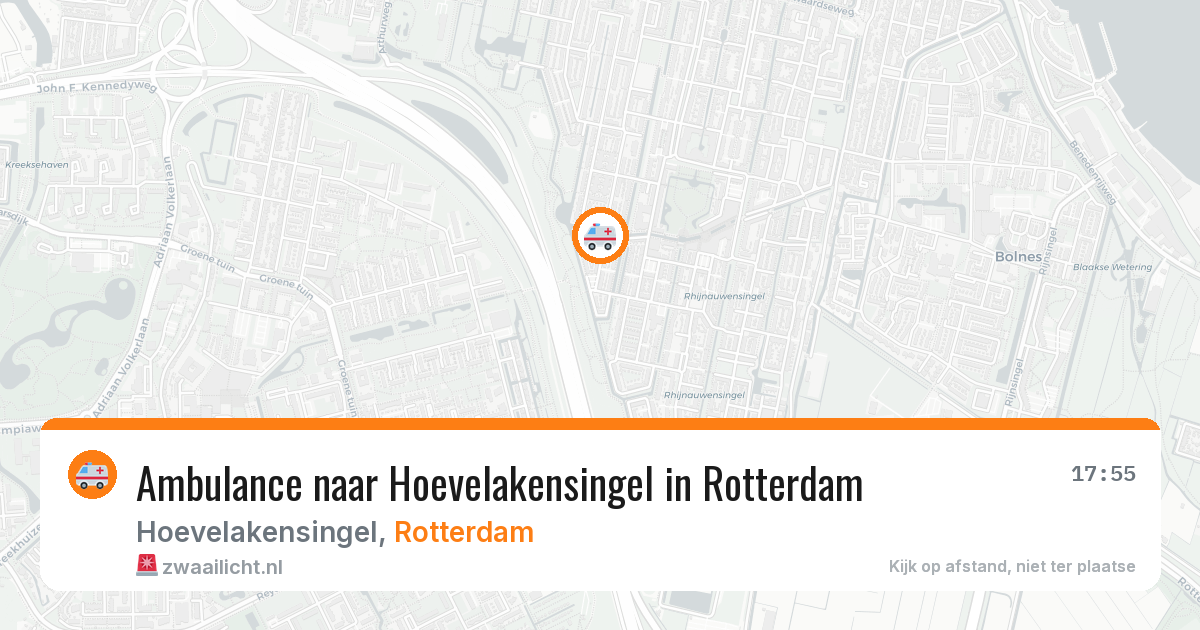 Ambulance naar Hoevelakensingel in Rotterdam — 2 jul 2026