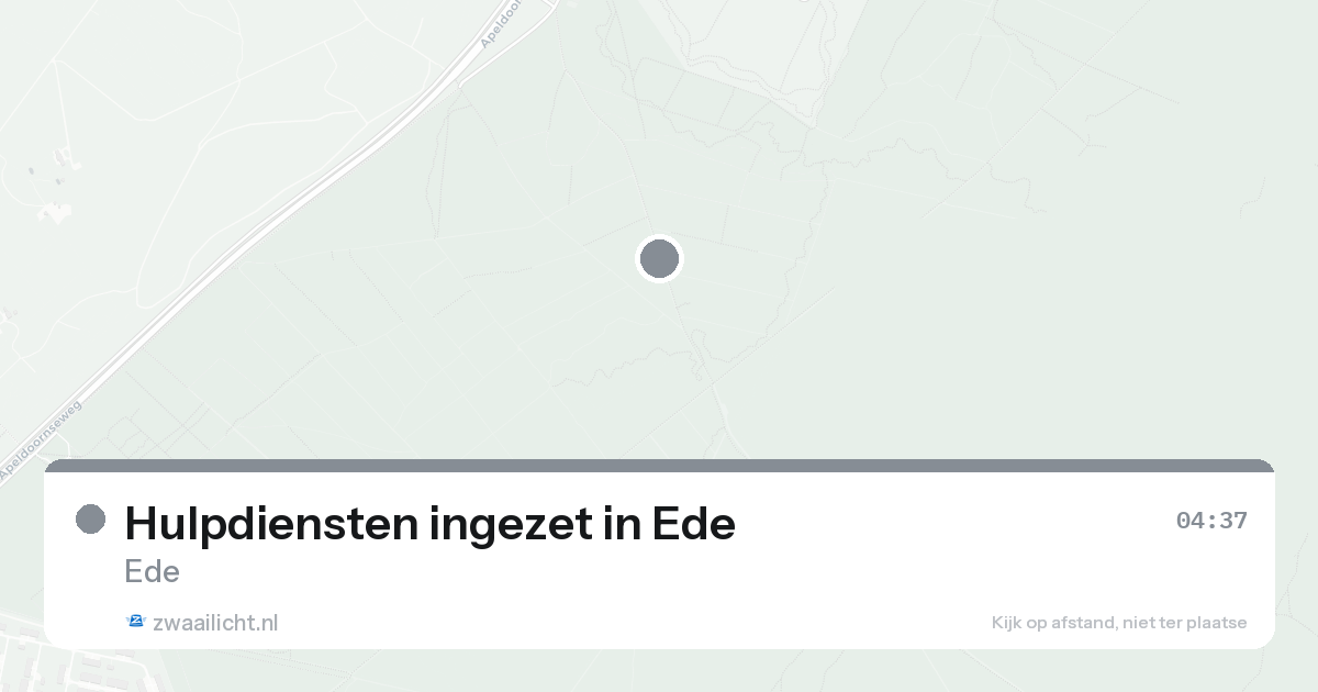 Hulpdiensten ingezet in Ede — 23 aug 2026 | 🚨 Zwaailicht.nl
