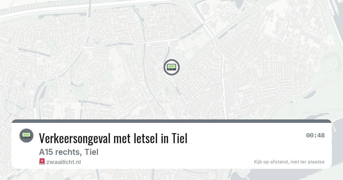 Verkeersongeval met letsel in Tiel — 24 mrt 2026