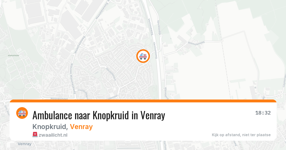 Ambulance naar Knopkruid in Venray — 25 jul 2026