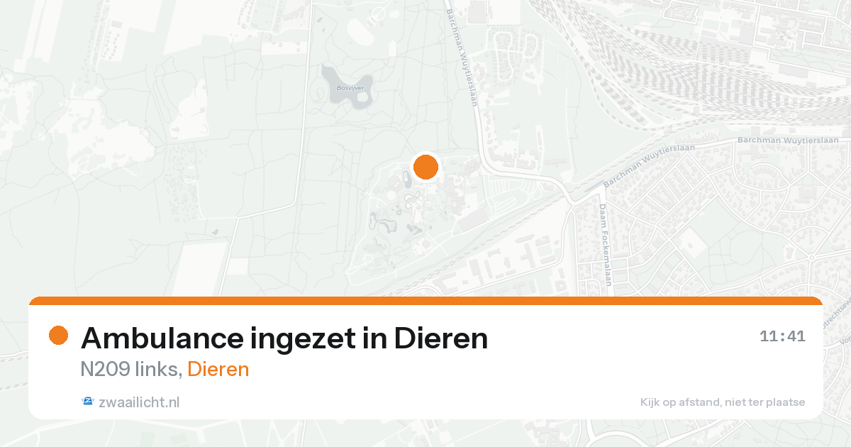 Ambulance ingezet in Dieren — 7 feb 2026 | 🚨 Zwaailicht.nl