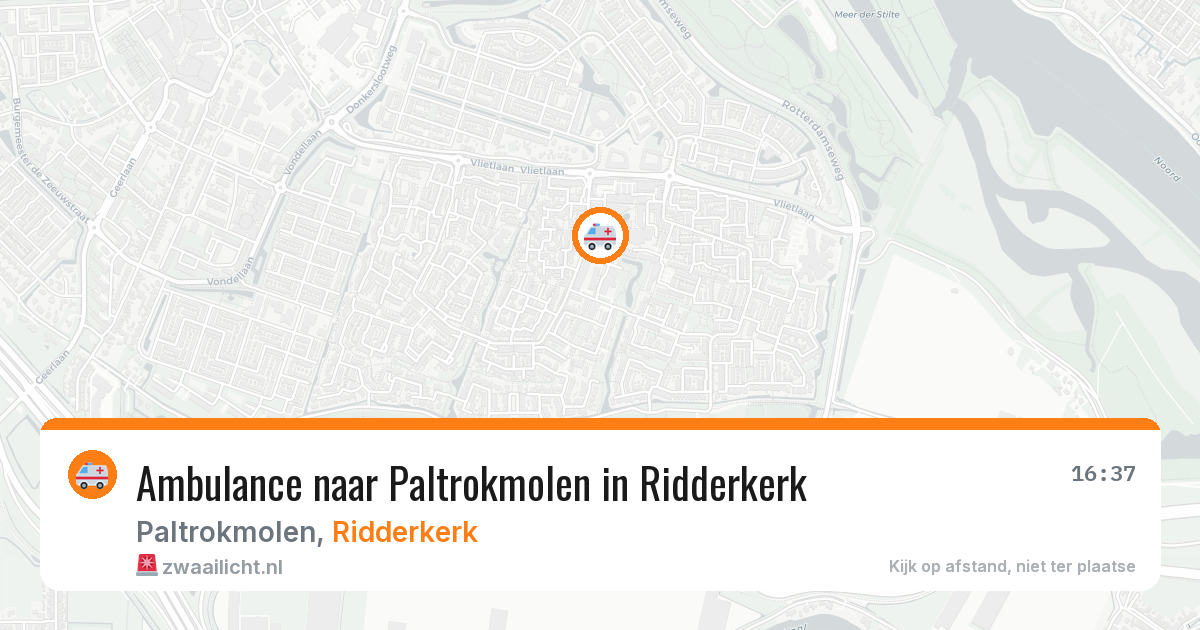 Ambulance naar Paltrokmolen in Ridderkerk — 7 apr 2026