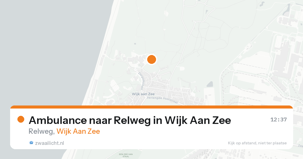 Ambulance naar Relweg in Wijk Aan Zee — 18 mei 2026