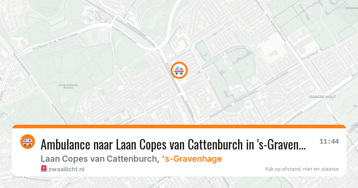 Ambulance naar Laan Copes van Cattenburch in 's-Gravenhage — 28 jul 2026