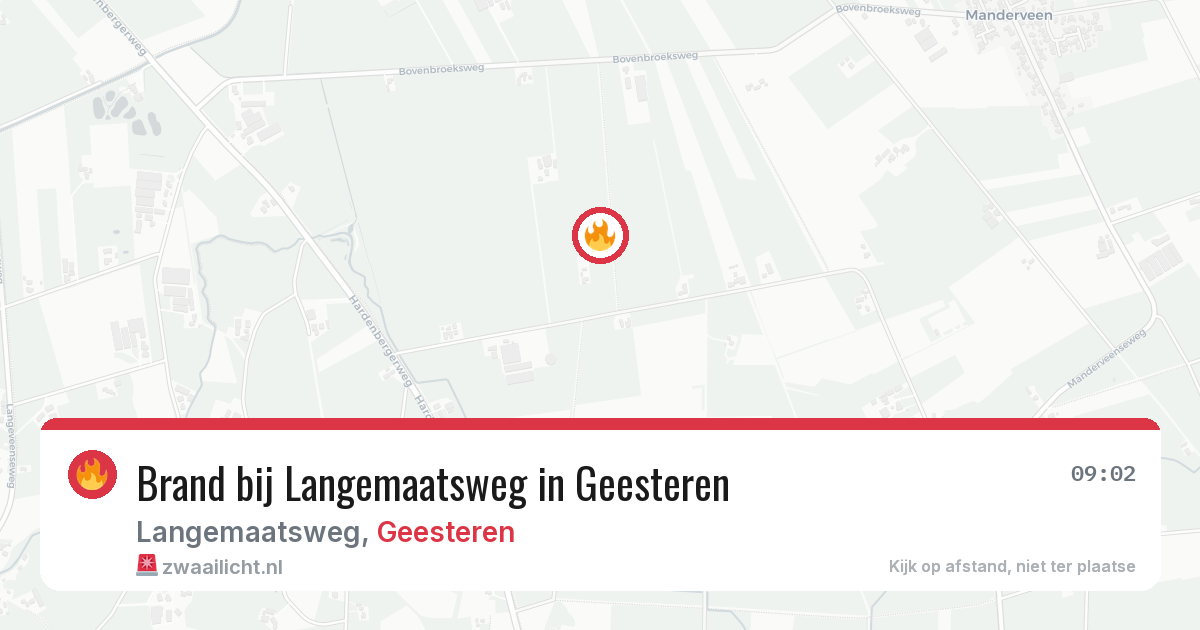 Brand bij Langemaatsweg in Geesteren — 20 jun 2026