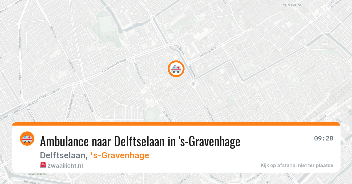 Ambulance naar Delftselaan in 's-Gravenhage — 19 jul 2026