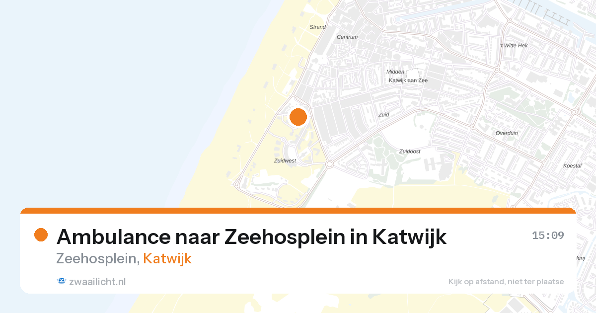 Ambulance naar Zeehosplein in Katwijk — 28 aug 2026