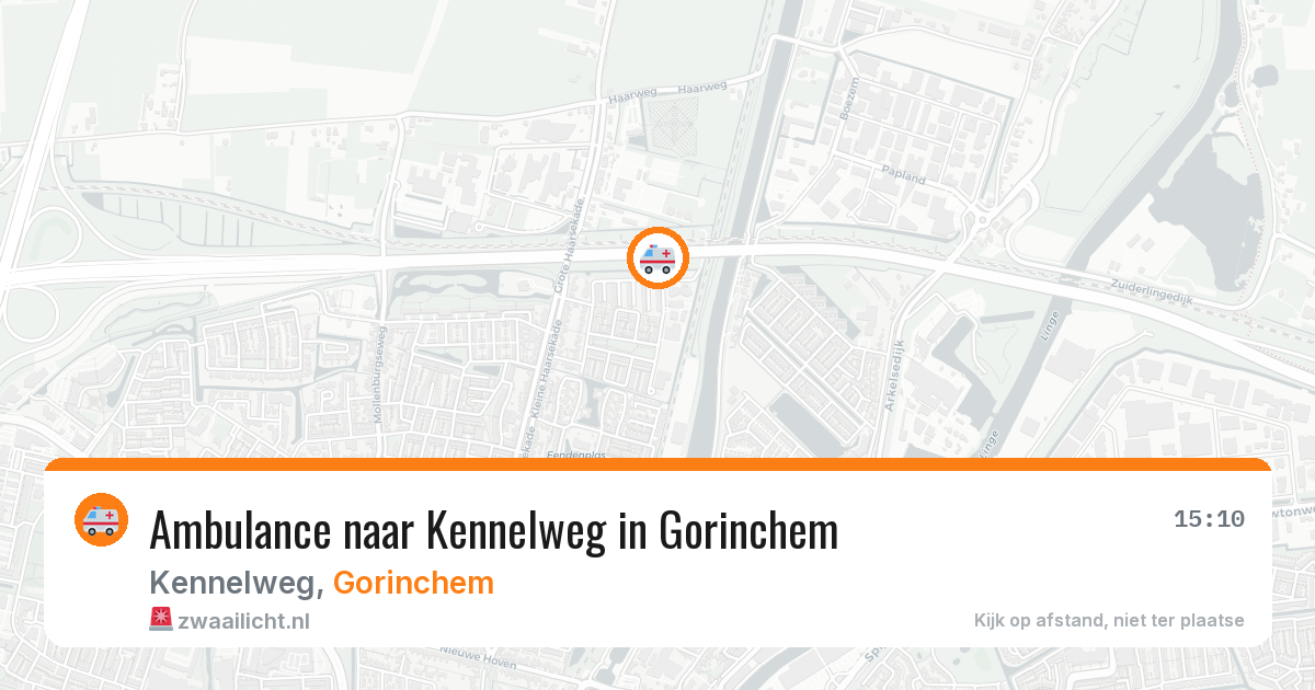 Ambulance naar Kennelweg in Gorinchem — 13 jul 2026