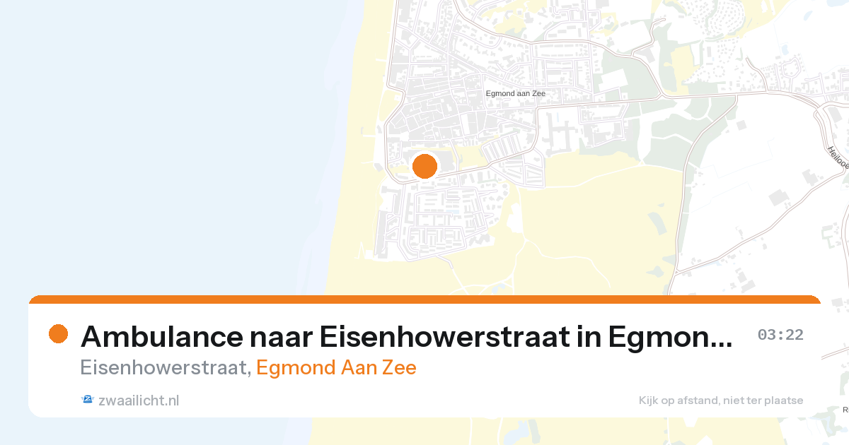 Ambulance naar Eisenhowerstraat in Egmond Aan Zee — 10 jun 2026
