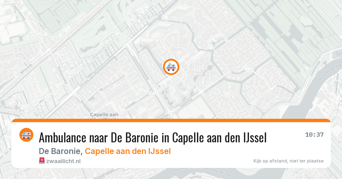 Ambulance naar De Baronie in Capelle aan den IJssel — 31 mrt 2026