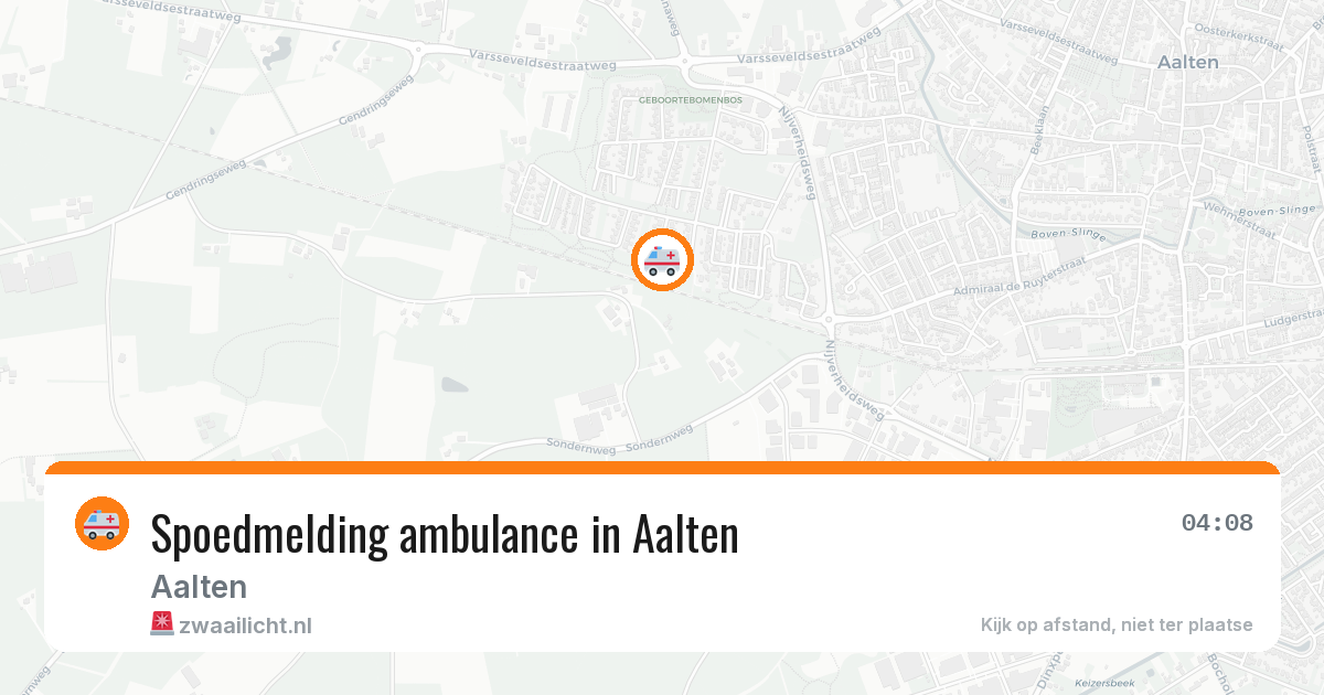 Spoedmelding ambulance in Aalten — 14 aug 2026
