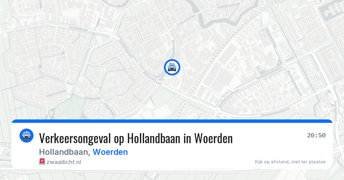 Verkeersongeval op Hollandbaan in Woerden — 2 jul 2026