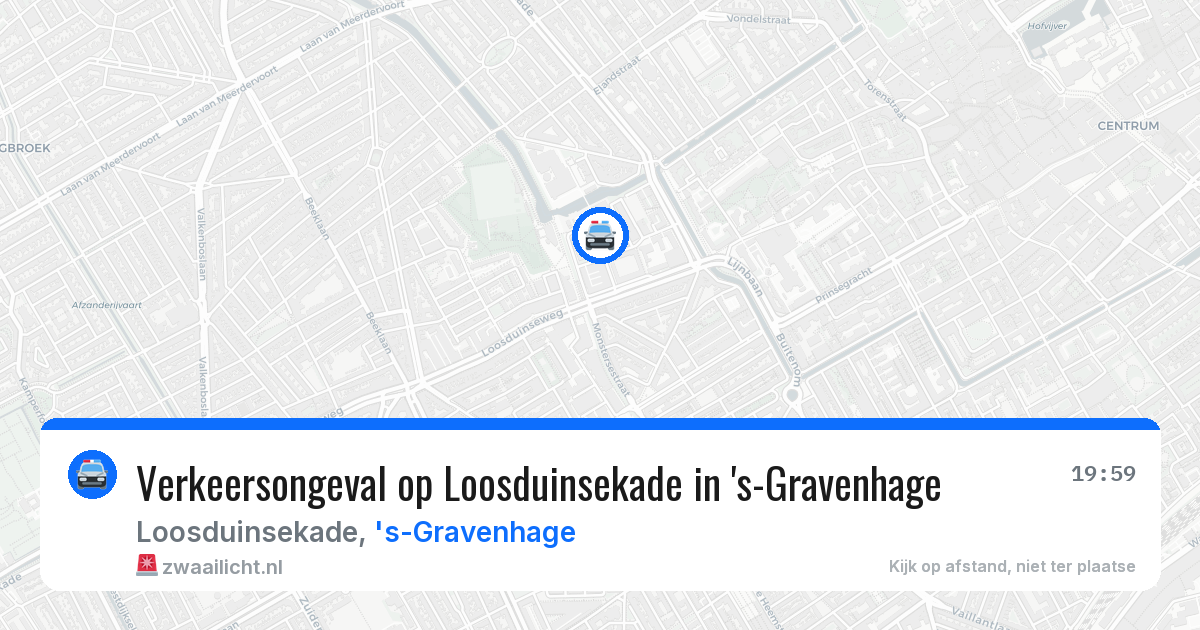 Verkeersongeval op Loosduinsekade in 's-Gravenhage — 3 jun 2026