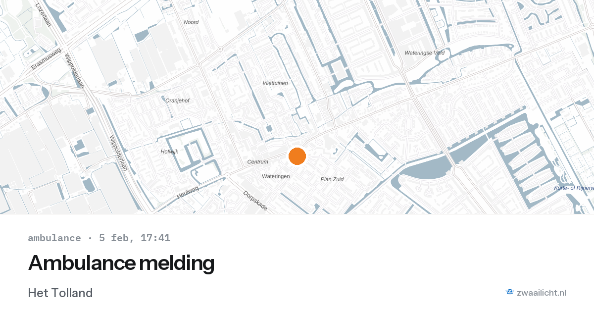 Ambulance melding — 5 feb 2026