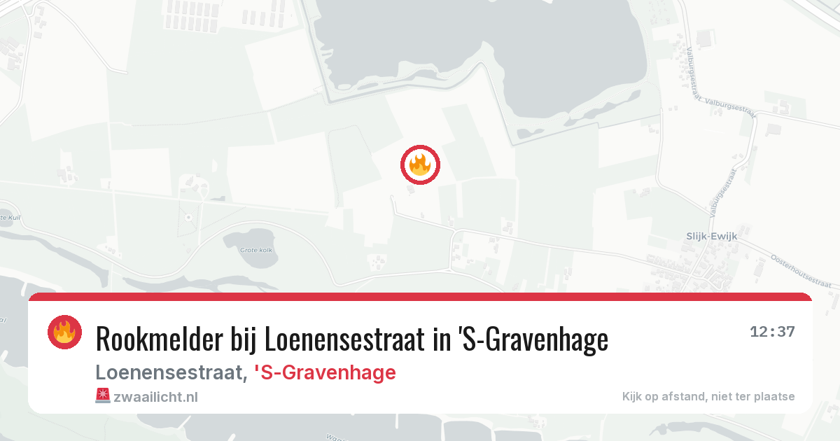 Rookmelder bij Loenensestraat in 'S-Gravenhage — 7 apr 2026