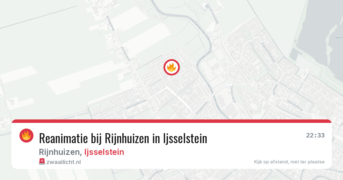 Reanimatie bij Rijnhuizen in Ijsselstein — 1 jun 2026