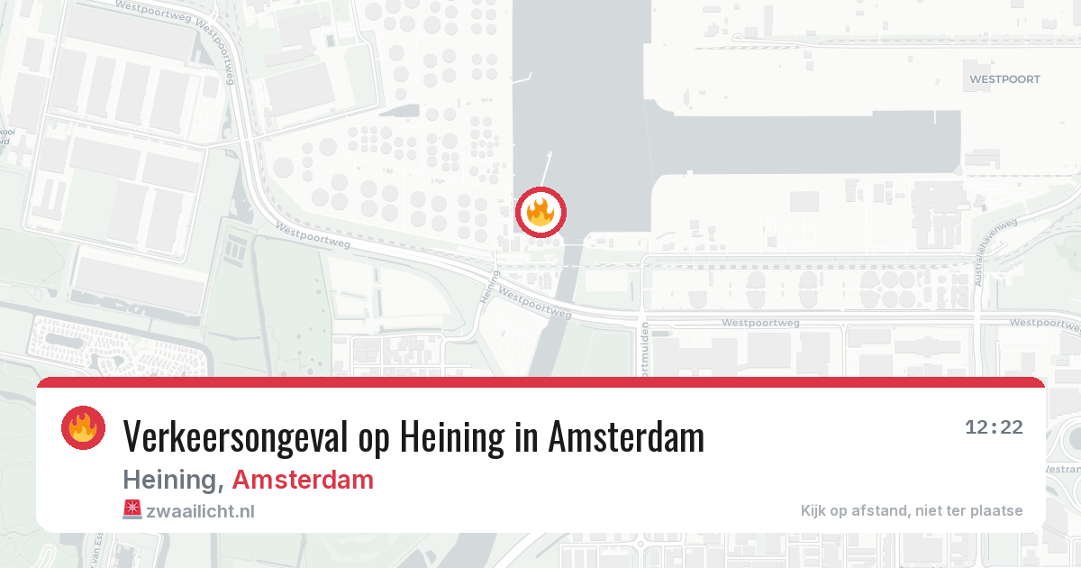Verkeersongeval op Heining in Amsterdam — 7 apr 2026