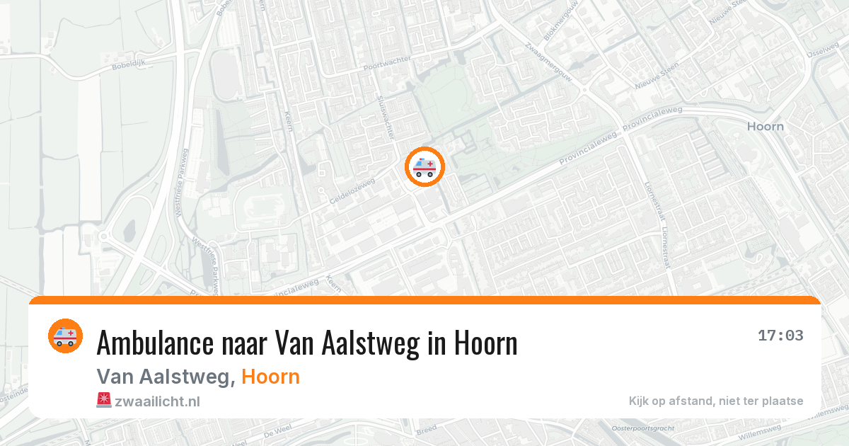 Ambulance naar Van Aalstweg in Hoorn — 18 mrt 2026