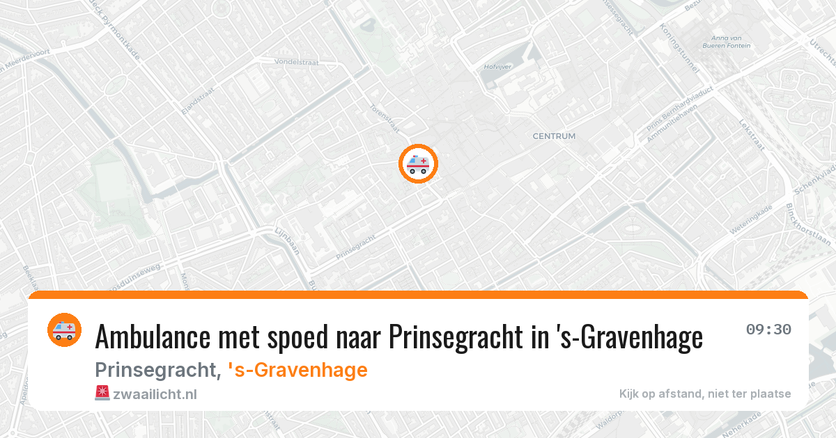 Ambulance met spoed naar Prinsegracht in 's-Gravenhage — 27 mrt 2026