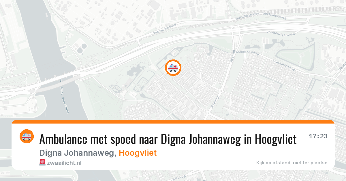 Ambulance met spoed naar Digna Johannaweg in Hoogvliet — 26 apr 2026
