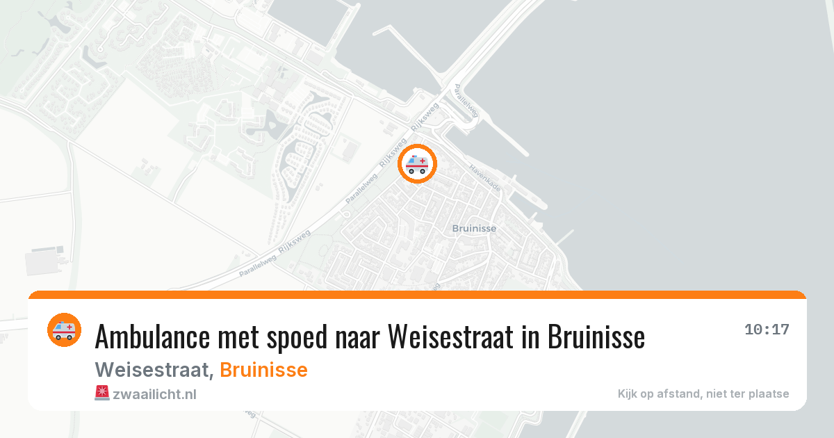 Ambulance met spoed naar Weisestraat in Bruinisse — 6 mrt 2026