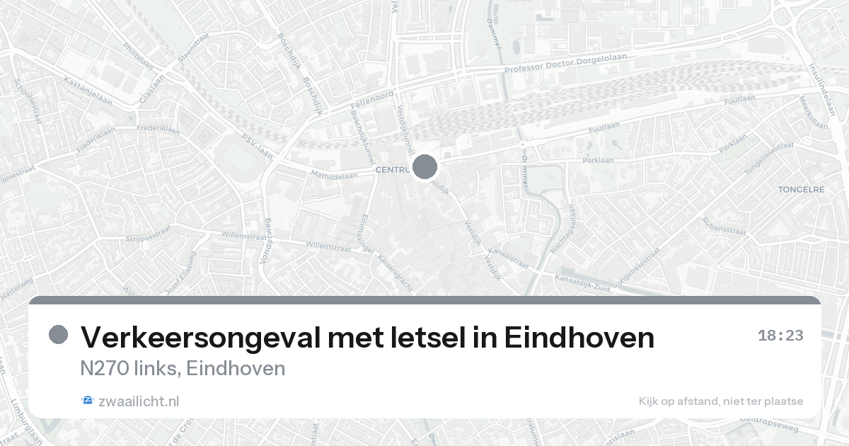 Verkeersongeval met letsel in Eindhoven — 30 jan 2026