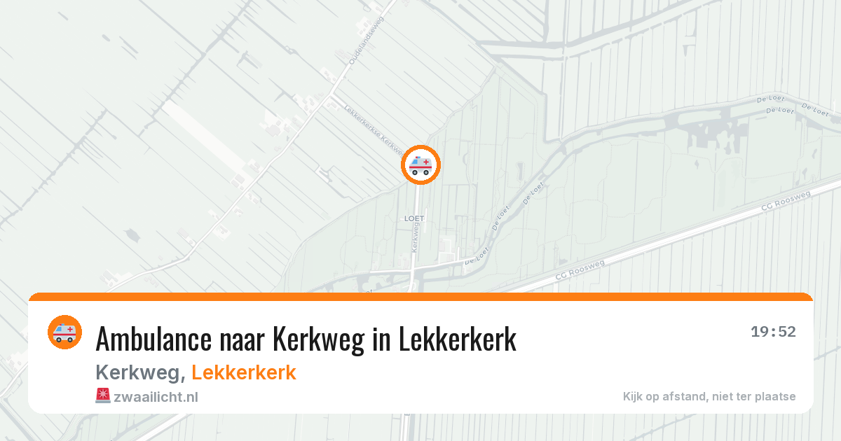 Ambulance naar Kerkweg in Lekkerkerk — 30 mrt 2026
