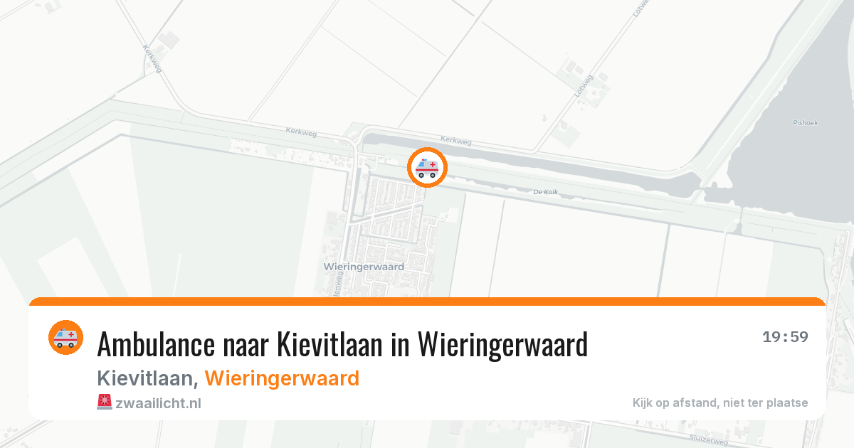 Ambulance naar Kievitlaan in Wieringerwaard — 5 jul 2026