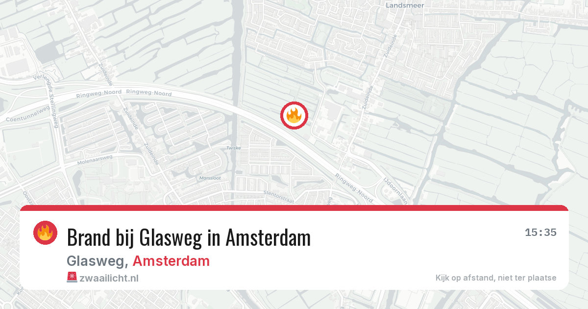 Brand bij Glasweg in Amsterdam — 30 jun 2026