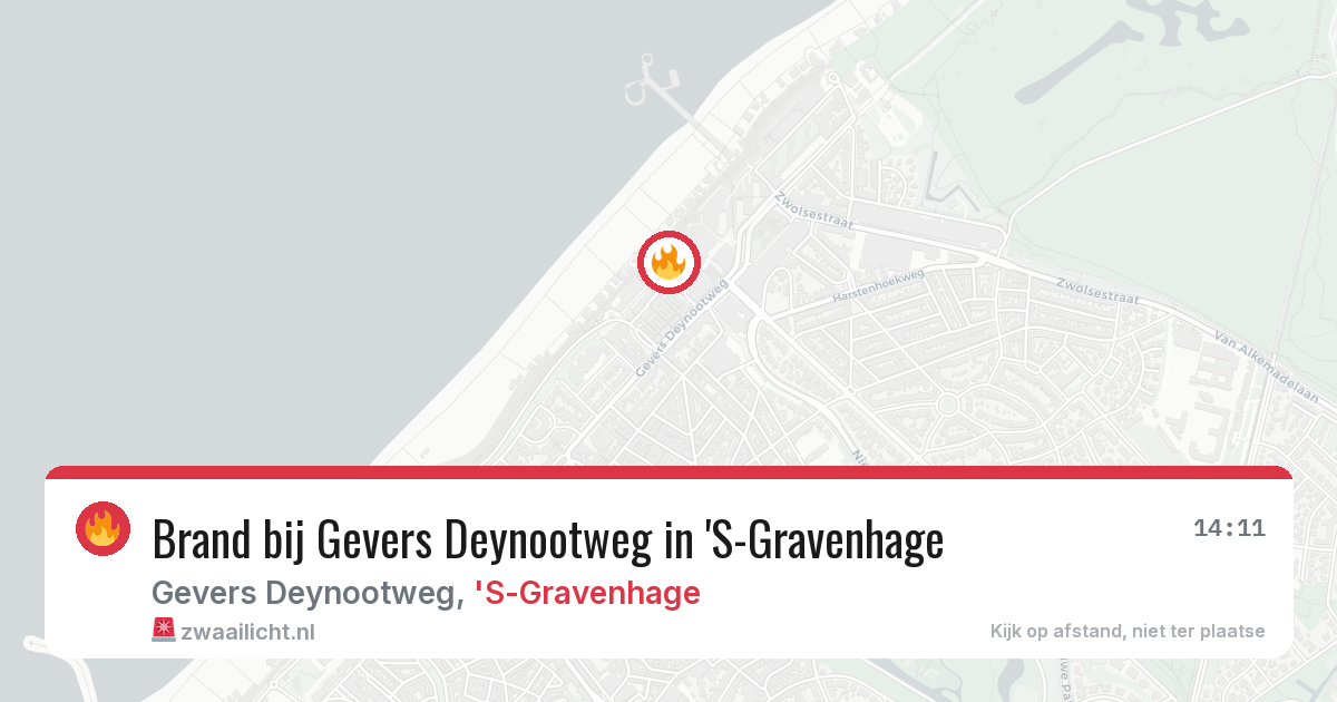 Brand bij Gevers Deynootweg in 'S-Gravenhage — 24 mrt 2026