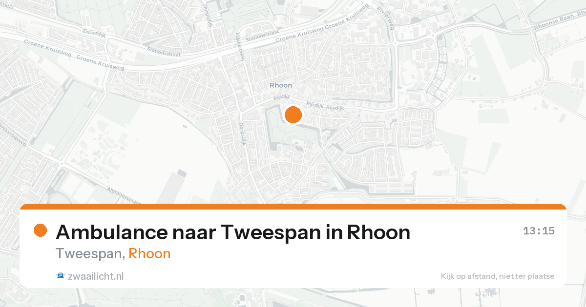 Ambulance naar Tweespan in Rhoon — 2 jun 2026