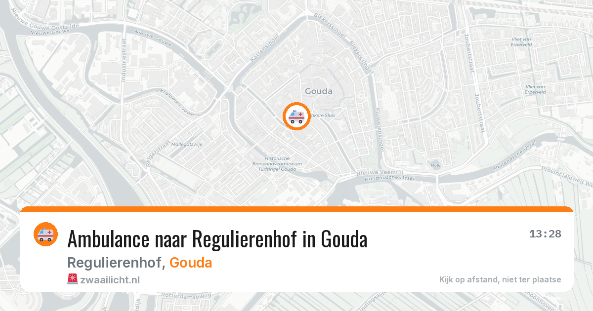 Ambulance naar Regulierenhof in Gouda — 8 mei 2026