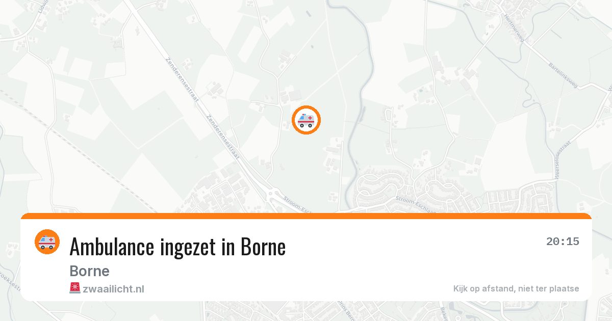 Ambulance ingezet in Borne — 10 aug 2026