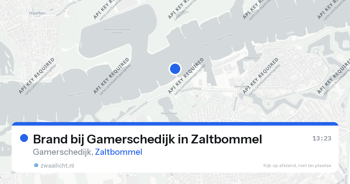 Brand bij Gamerschedijk in Zaltbommel — 22 aug 2026