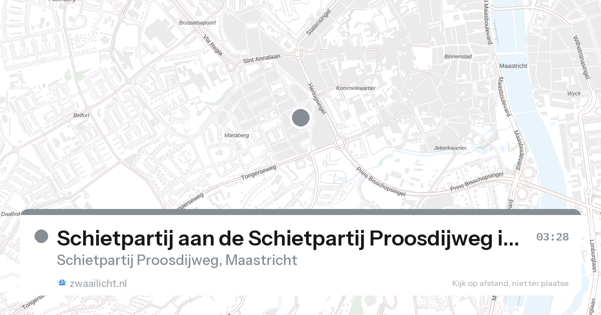 Schietpartij aan de Schietpartij Proosdijweg in Maastricht — 1 feb 2026