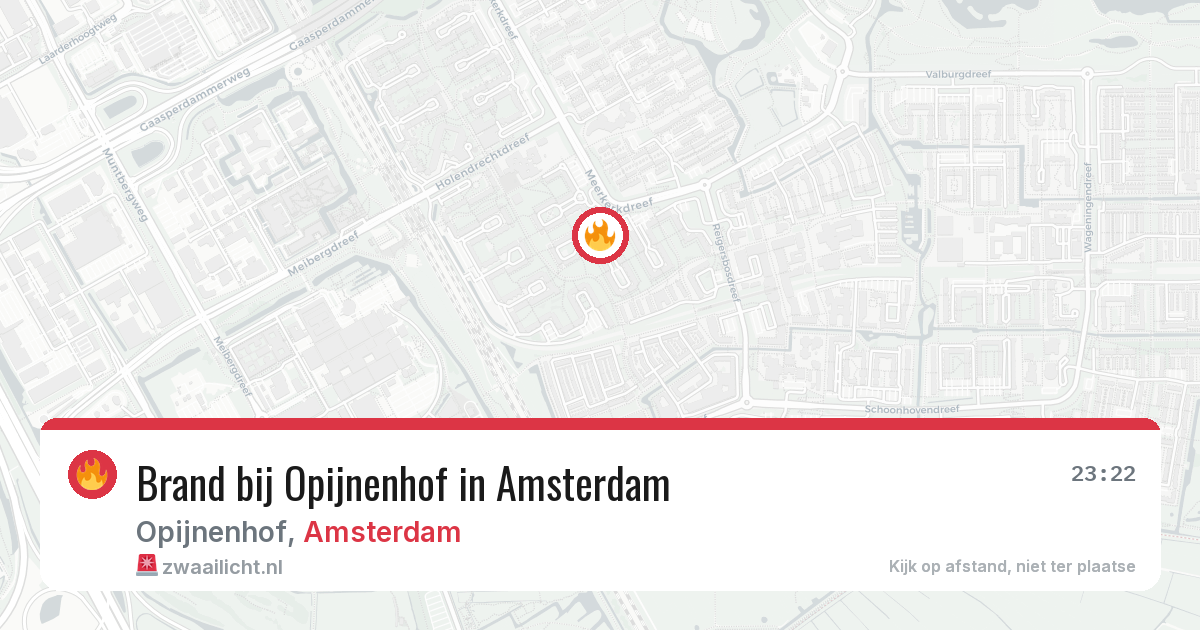 Brand bij Opijnenhof in Amsterdam — 27 jun 2026
