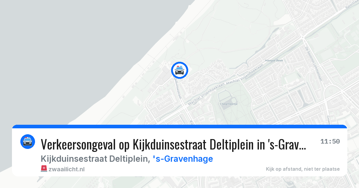 Verkeersongeval op Kijkduinsestraat Deltiplein in 's-Gravenhage — 14 jun 2026