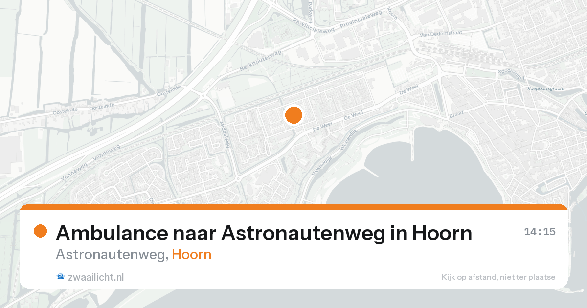Ambulance naar Astronautenweg in Hoorn — 29 mei 2026