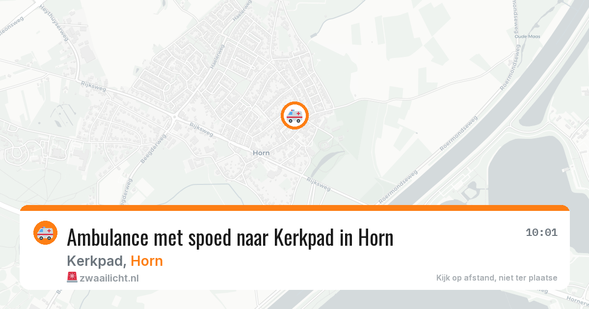 Ambulance met spoed naar Kerkpad in Horn — 14 jun 2026