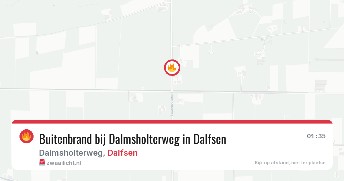 Buitenbrand bij Dalmsholterweg in Dalfsen — 12 jun 2026