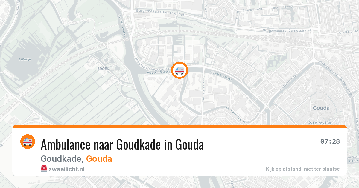 Ambulance naar Goudkade in Gouda — 1 aug 2026