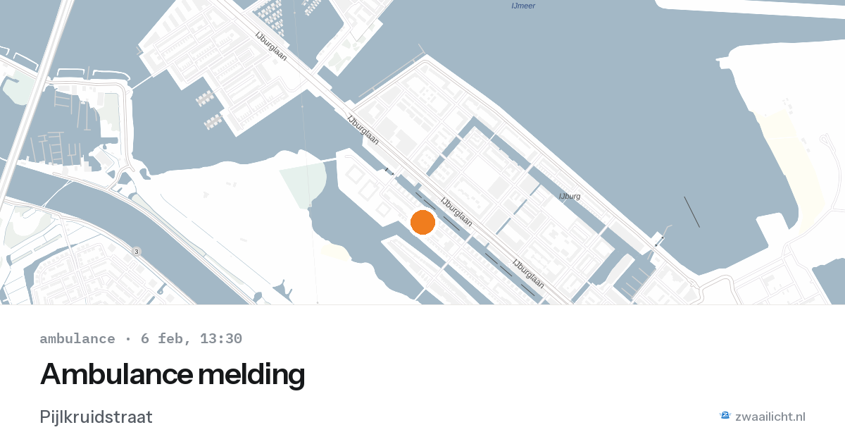 Ambulance melding — 6 feb 2026